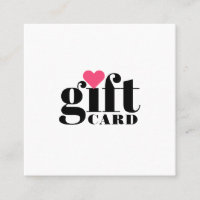 Elegant bold typography salon gift certificate