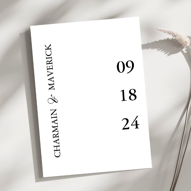 Elegant Bold Typography Wedding QR Code Invitation (Creator Uploaded)