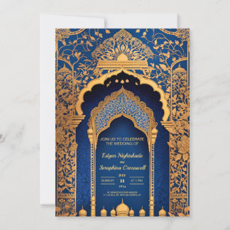 Elegant Bollywood Indians Wedding Invitation