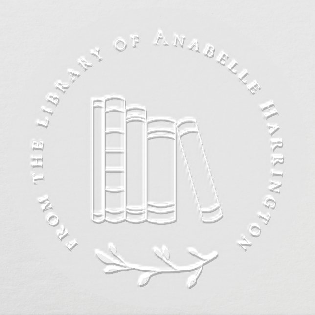 Elegant Books From The Library Of Botanicals Embosser (Design)