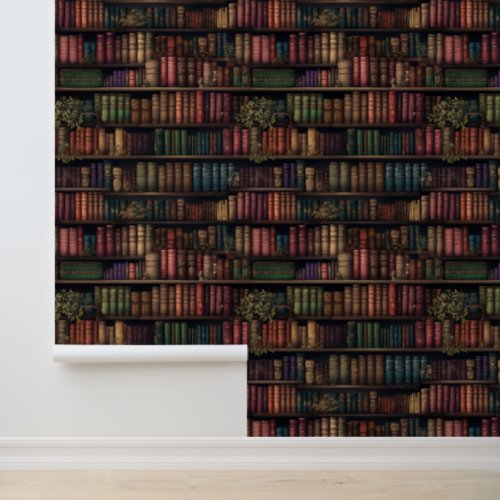 Elegant Bookshelves Wallpaper