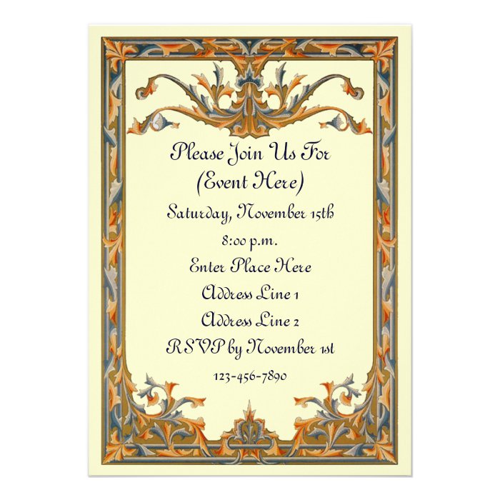 Elegant Border Design Invitation