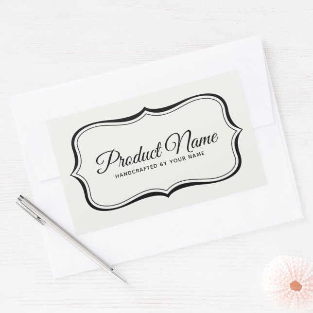 Elegant Border Product Label Template | Zazzle elegant-border-product-label-template-zazzle