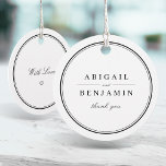 Elegant borders black and white minimalist wedding favor tags<br><div class="desc">Elegant classic black and white minimalist design,  simple and stylish. Great wedding favor tags for modern classic wedding,  vintage wedding and formal wedding.
See all the matching pieces in the collection.</div>