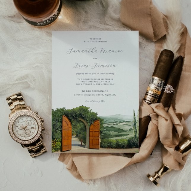 Elegant Borgo Corsignano | Wedding Invitation (Creator Uploaded)