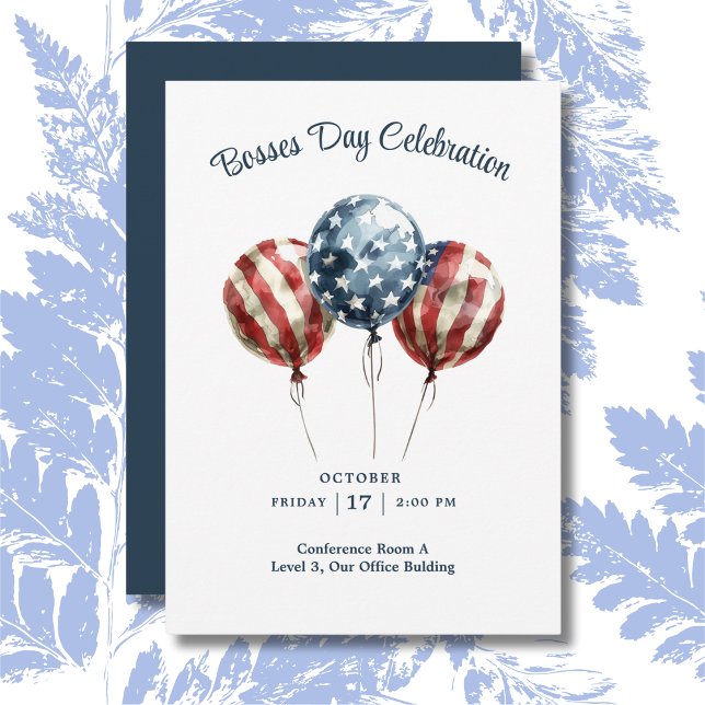 Elegant Bosses Day Party Invitation (Creator Uploaded)