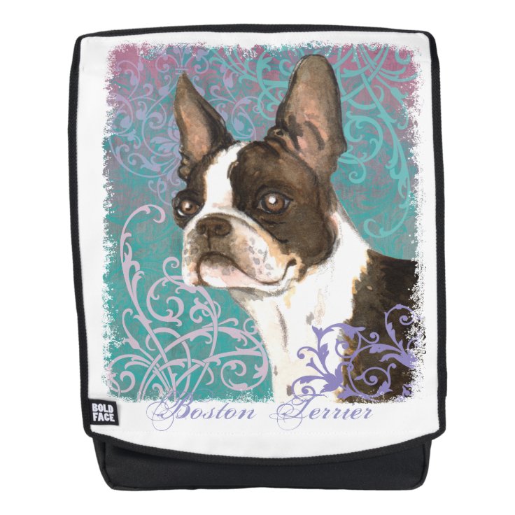 Elegant Boston Terrier Backpack Zazzle