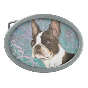 Elegant Boston Terrier Belt Buckle