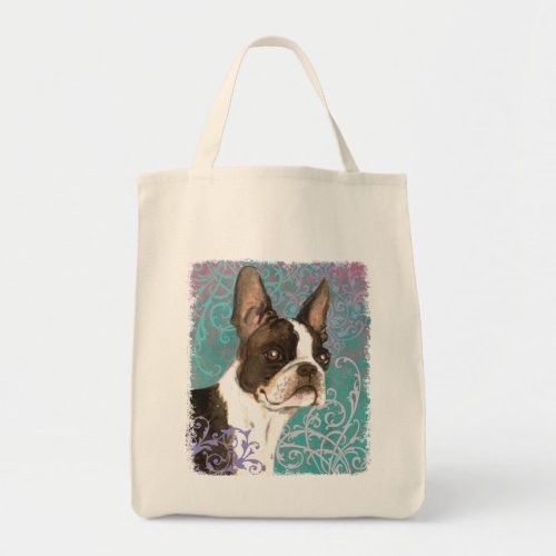 Elegant Boston Terrier Tote Bag