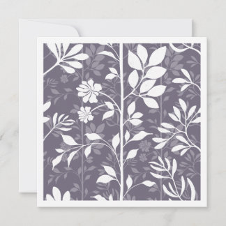 Elegant Botanic Climbing Vines dark lavender Note Card