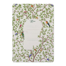 Elegant Botanical Bird Menu Template – Wedding