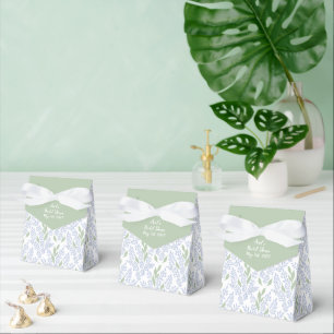 Elegant Botanical Bridal Shower Favor Boxes