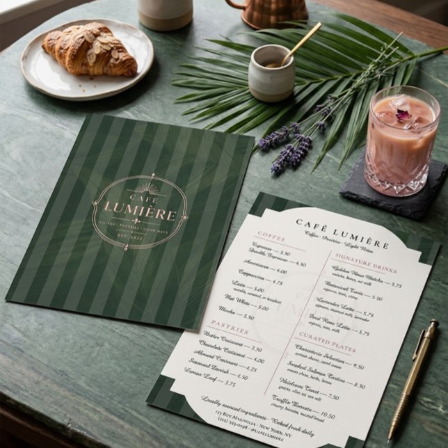 Elegant Botanical Café Menu (Creator Uploaded)