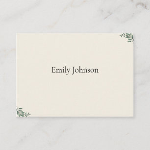 Elegant Botanical Christmas Dinner Party Place Car Card