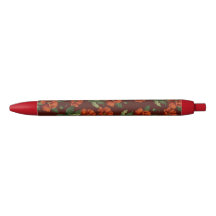 Elegant Botanical Crimson Poppies