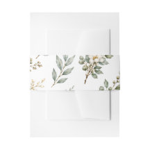 Elegant Botanical Eucalyptus Belly band