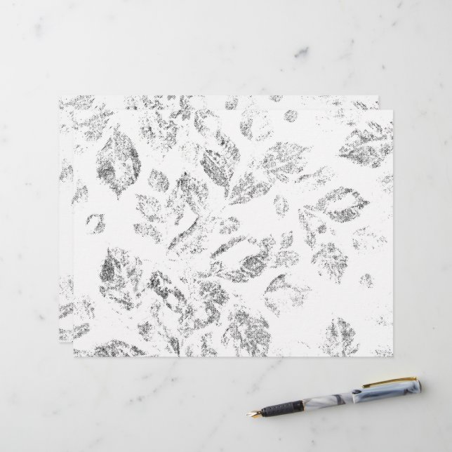 Elegant Botanical File Folder Set Letterhead (Front/Back In Situ)