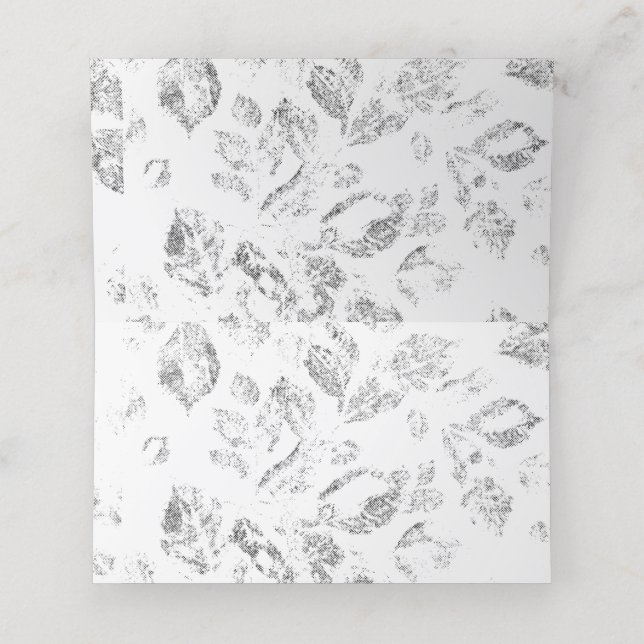Elegant Botanical File Folder Set Loyalty Card (Inside Unfolded)