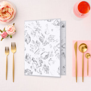 Elegant Botanical File Folder Set Menu