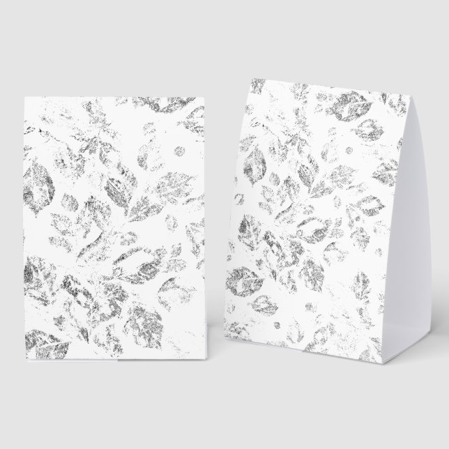 Elegant Botanical File Folder Set Paper Table Tent (Front/Back)