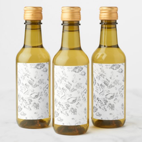 Elegant Botanical File Folder Set Wine Label