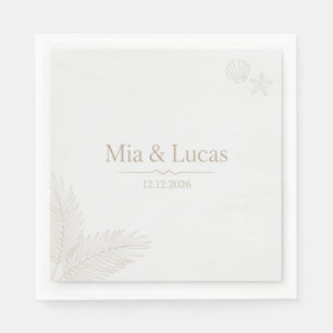 Elegant Botanical Floral Bridal Shower Personalize Napkins