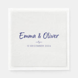 Elegant Botanical Floral Bridal Shower Personalize Napkins