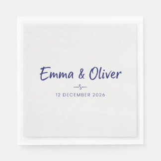 Elegant Botanical Floral Bridal Shower Personalize Napkins