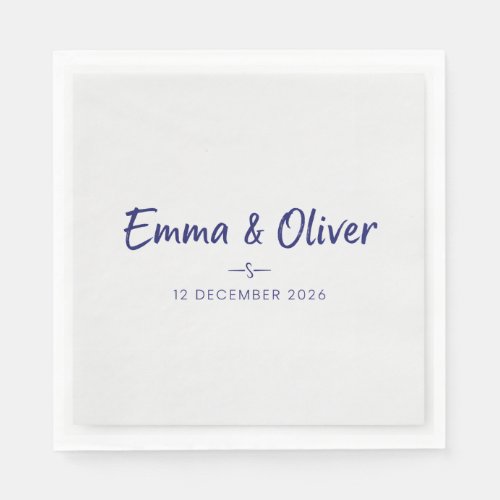 Elegant Botanical Floral Bridal Shower Personalize Napkins