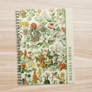 Elegant Botanical Flower Notebook