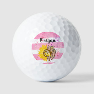 Elegant Botanical Garden Floral Pattern Golf Balls