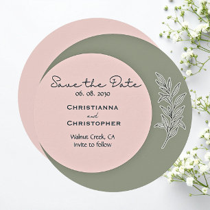 Elegant Botanical Garden Wedding Save the Date