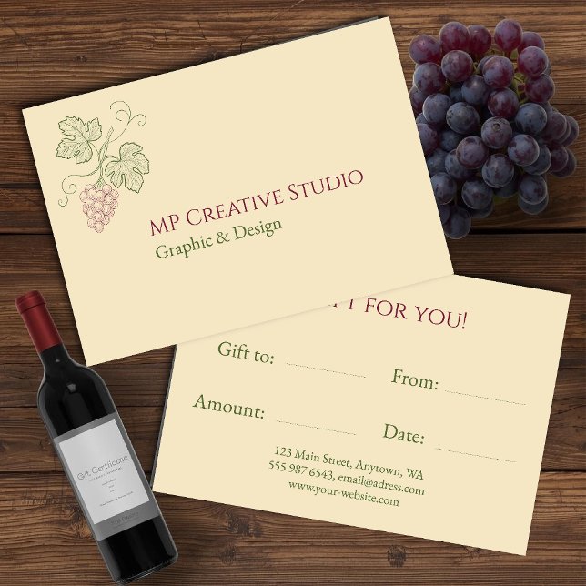 Elegant Botanical Grapevine Design (Creator Uploaded)