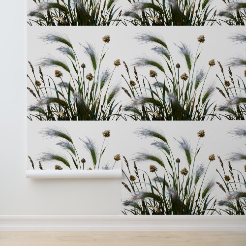 "Elegant Botanical Grass Wallpaper" Wallpaper