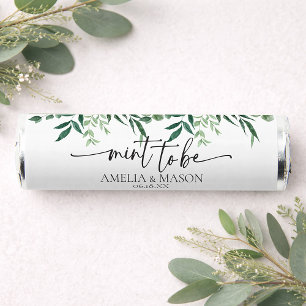 Elegant Botanical Greenery "Mint to Be" Wedding Breath Savers® Mints