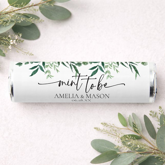 Elegant Botanical Greenery "Mint to Be" Wedding Breath Savers® Mints (Elegant Botanical Greenery "Mint to Be" Wedding Breath Savers® Mints)