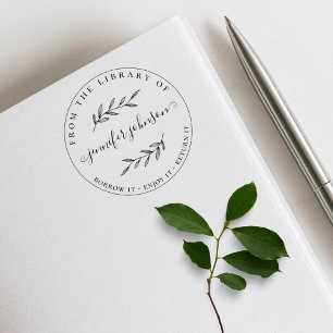 Elegant Botanical Leaves From The Library Of Rubber Stamp