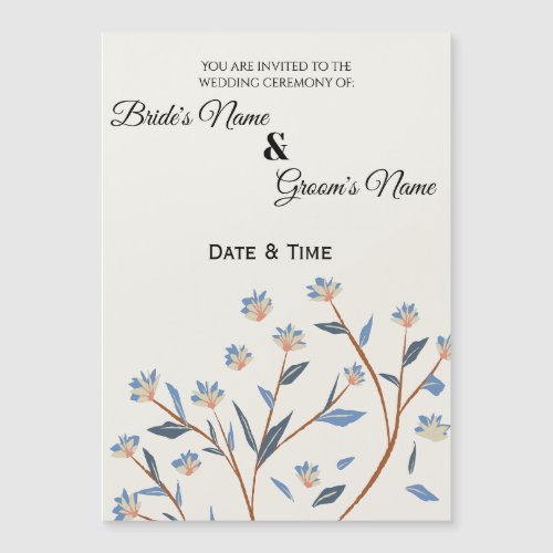 Elegant Botanical Magnetic Invitation