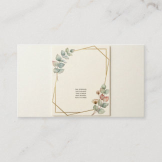 Elegant Botanical Minimalist Wedding Invitation |