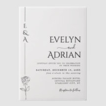 Elegant Botanical Modern Minimalist Wedding