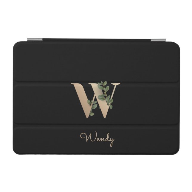 Elegant Botanical Monogram Letter W  iPad Mini Cover (Horizontal)