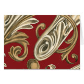 Elegant Botanical Motif with Tan Foliage (Front Horizontal)