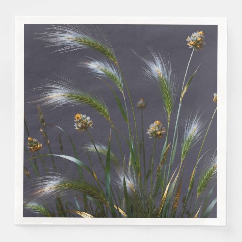 "Elegant Botanical Party Paper Napkins" Dinner Napkins