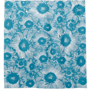 Elegant Botanical Pattern Shower Curtain