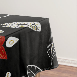 Elegant botanical pattern tablecloth