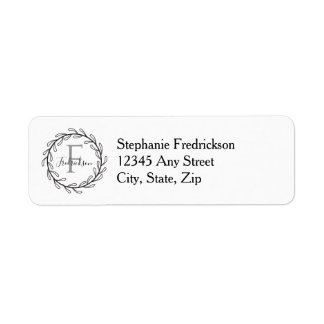 Elegant Botanical – Personalized return address Label