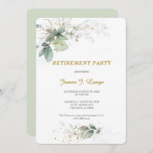 Elegant Botanical Retirement Party