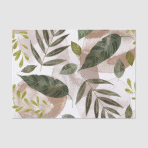 Elegant Botanical Safari Leaves  Tissue Paper