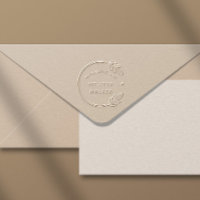 Elegant Botanical Seal Of Authenticity Art