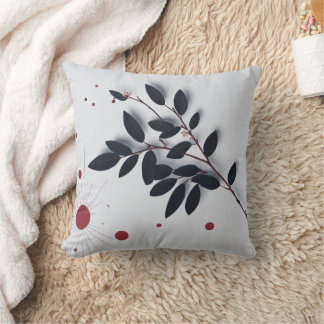 Elegant Botanical Throw Pillow – Nature Inspired